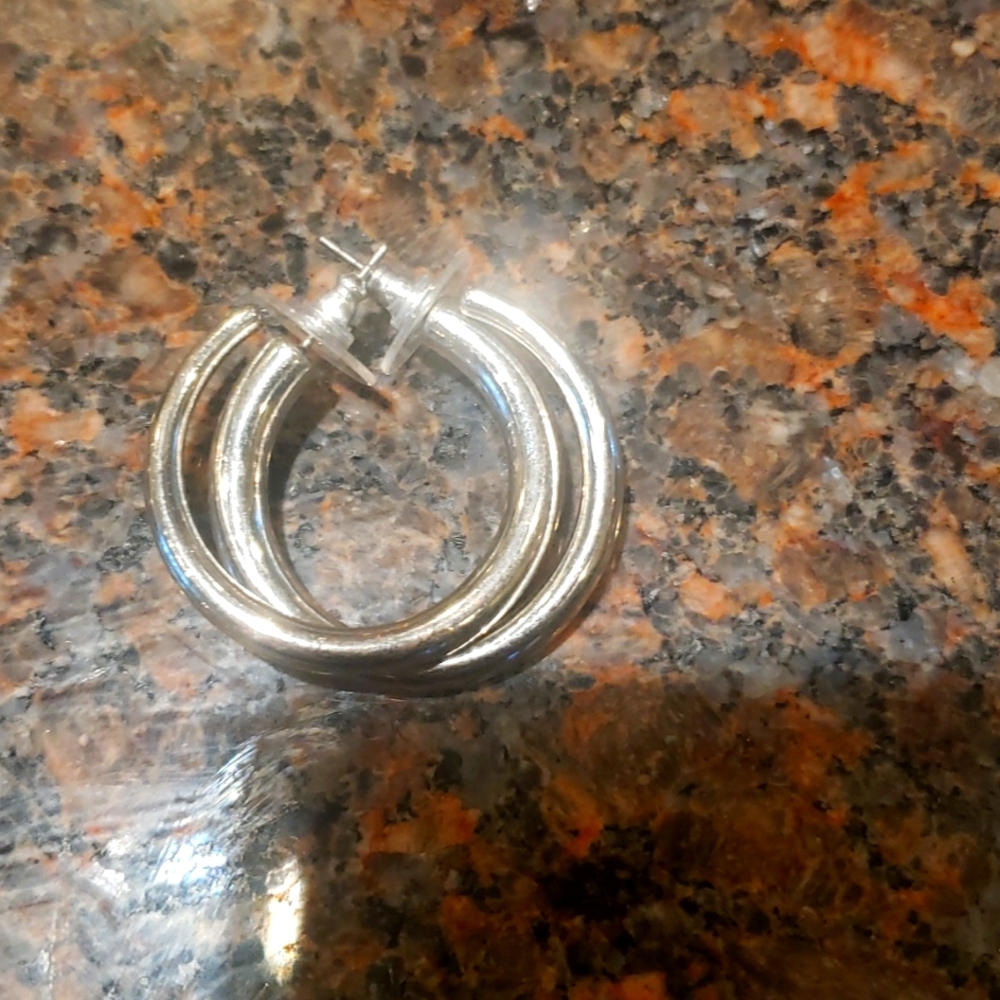 Silver earrings